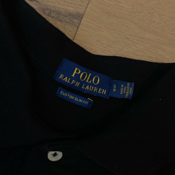 Ralph Lauren Black Polo with USA Hockey Bear Embroidery - Picture 4 of 5